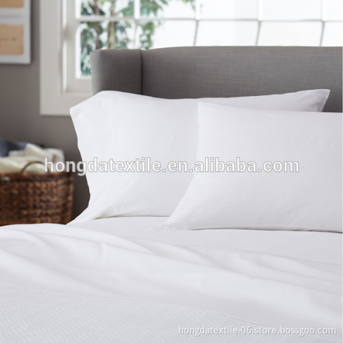 220TC cotton king size white medical bed sheet